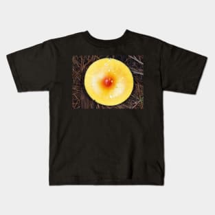 Brightly colored orange Amanita mushroom Kids T-Shirt